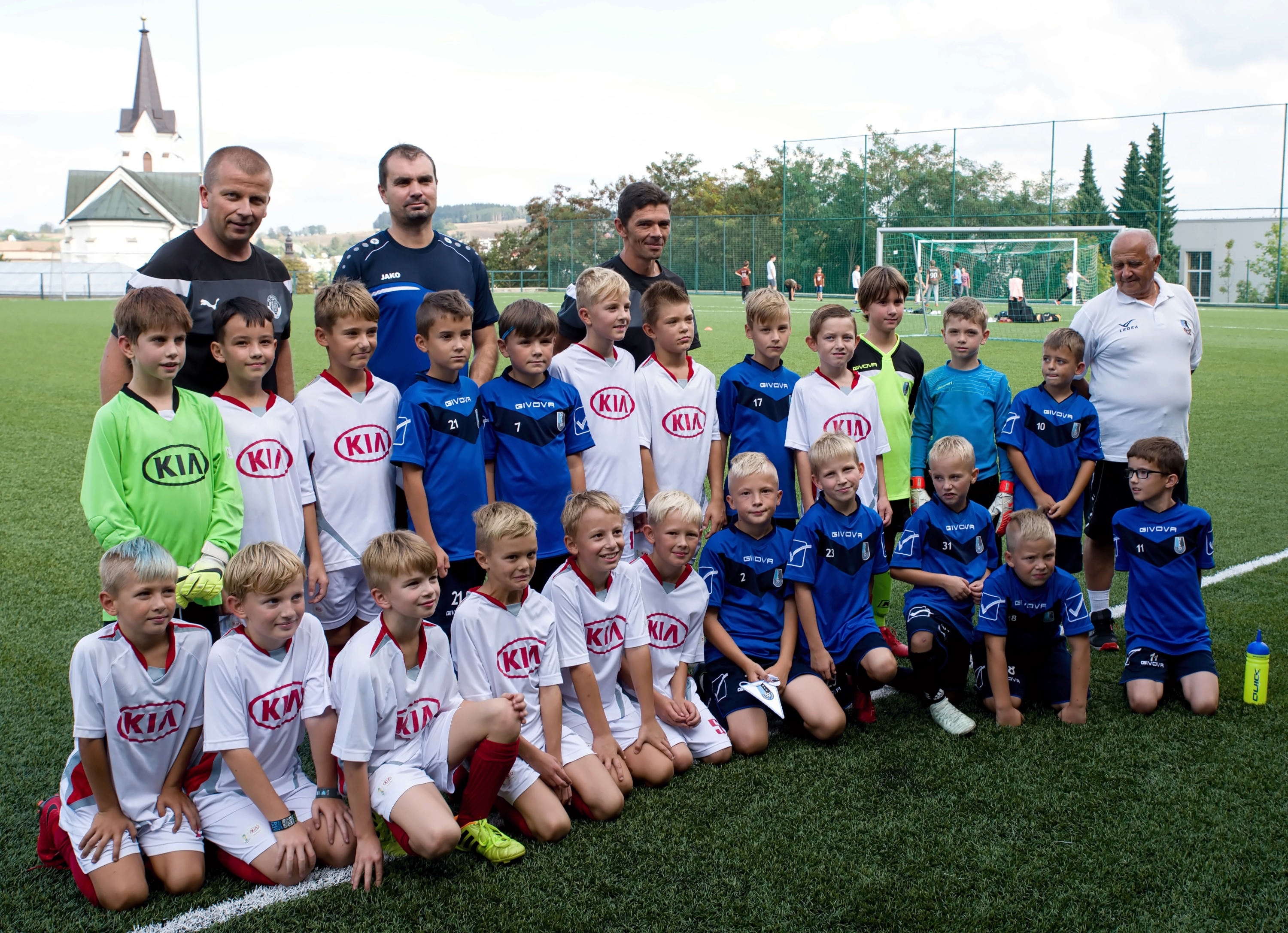 Zápas starších přípravek ve fotbale